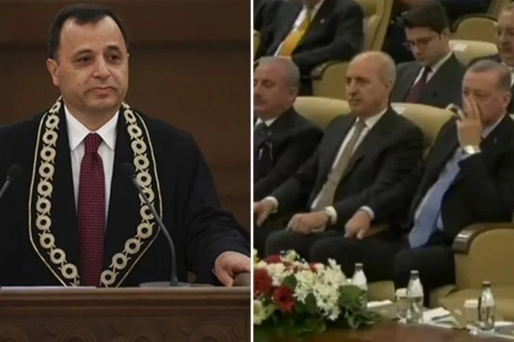 Anayasa Mahkemesi Başkanı, Erdoğan'ın önünde uyardı! 'Uymak  zorunlu!'