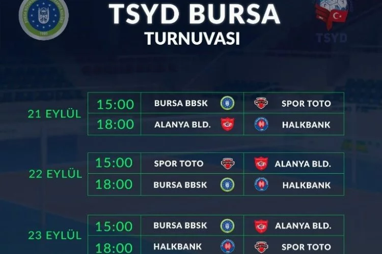TSYD Bursa Voleybol Turnuvası başlıyor!