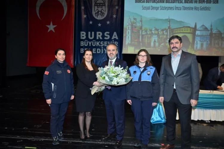 Bursa Büyükşehir Belediyesi memuruna 'tavan'dan destek