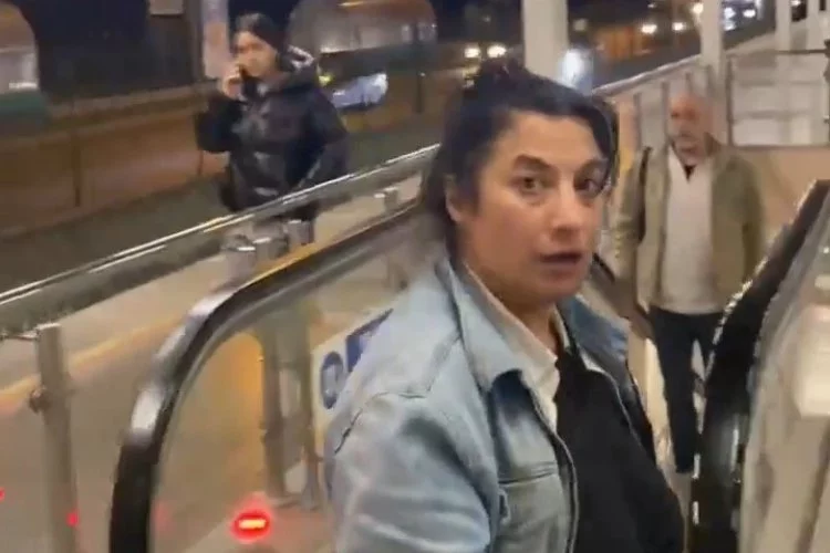Bursa'da alkollü kadın dehşeti! Metroyu karıştırdı, vatandaşlara saldırdı!