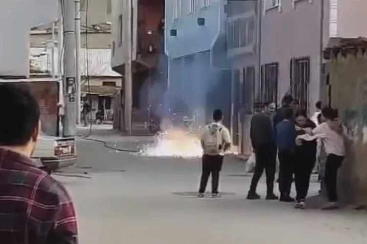 Bursa'da bir mahalleyi ayağa kaldıran olay! Kıvılcımlar arasında kaldılar!