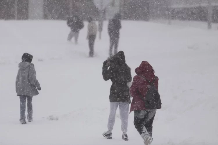 Bursa'da vatandaşlar sezonun ilk kar yağışını sevinçle karşıladı