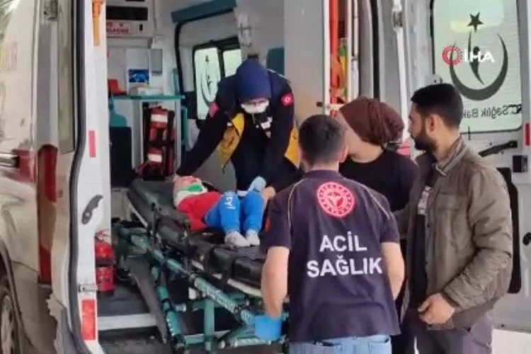 Bursa'da yürekler ağza geldi! 1 yaşındaki bebek kafa üstü beton zemine düştü!