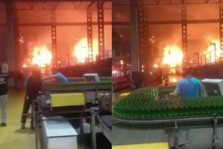Bursa'daki dev fabrika yangın! Büyük panik yaşandı...