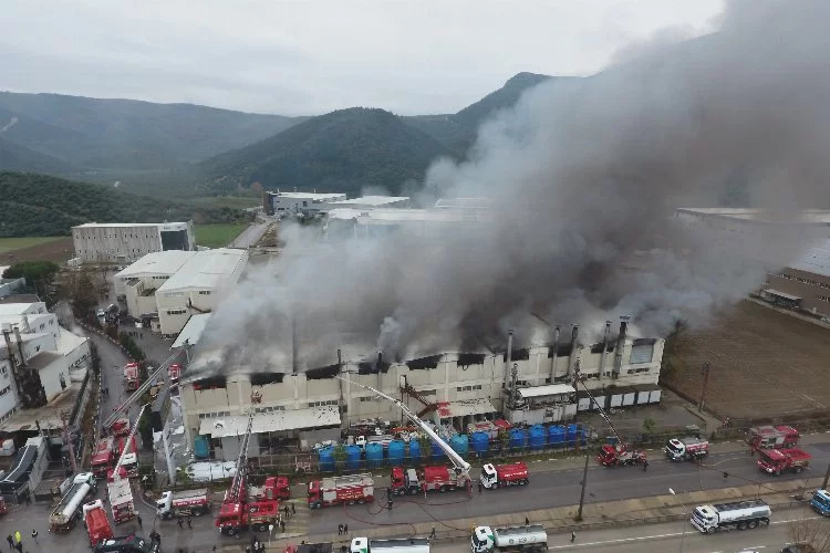 Bursa'daki dev fabrika yangınında son durum!