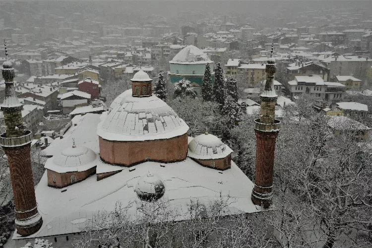 Bursa'dan kar manzaraları...