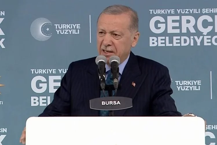 Cumhurbaşkanı Erdoğan, Bursa'da mitinge katılanların sayısını açıkladı!