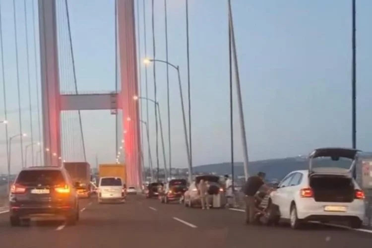 Osmangazi Köprüsü'nde esrarengiz olay! Aynı anda çok sayıda araç yolda kaldı... Nedeni ortaya çıktı!