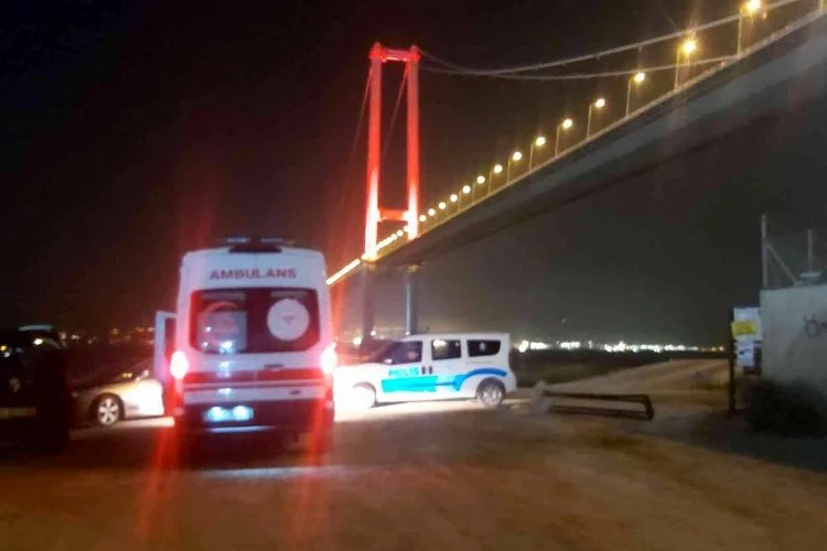 Osmangazi Köprüsü’nde korkunç olay! Kendini metrelerce yükseklikten aşağıya bıraktı