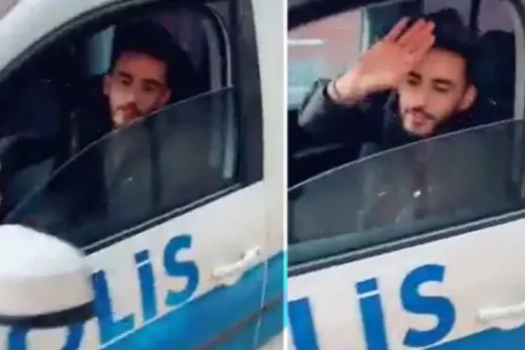 Skandal olay! Suriyeli sığınmacı polis arabasıyla tur attı!