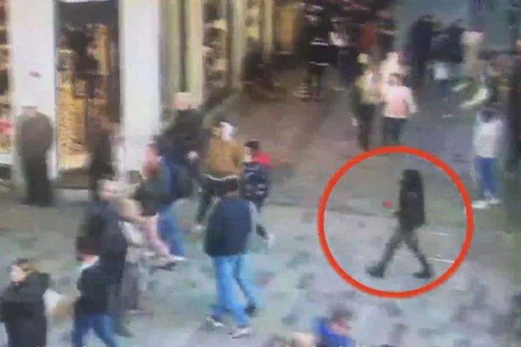 Taksim'i kana bulayan teröristin yeni görüntüleri ortaya çıktı! İşte bombayı bıraktığı an...