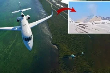 Yolcu uçağı dağlık alana düştü!